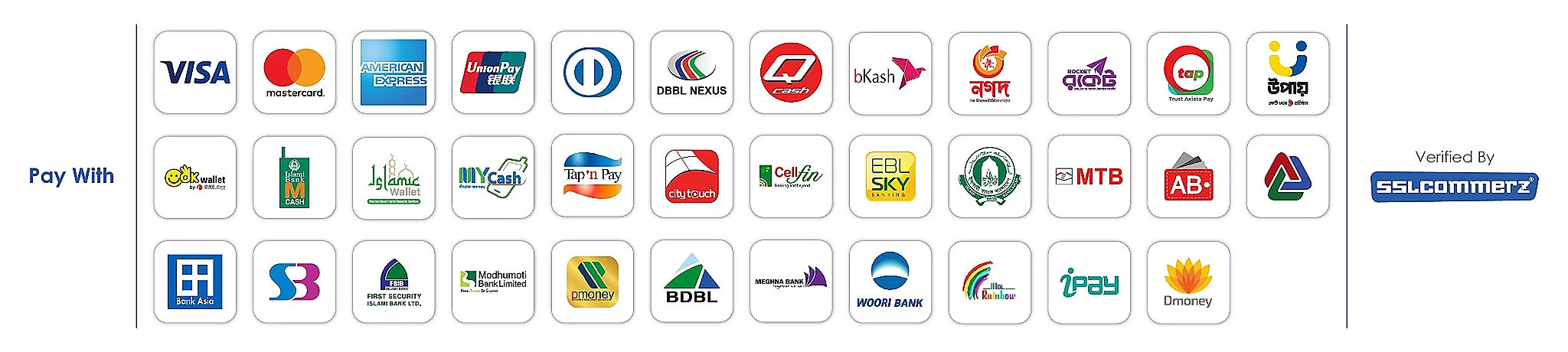 Pay with SSLCommerz